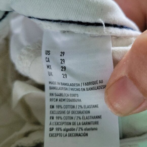 Men's size 29 white American Eagle shorts - Picture 5 of 5